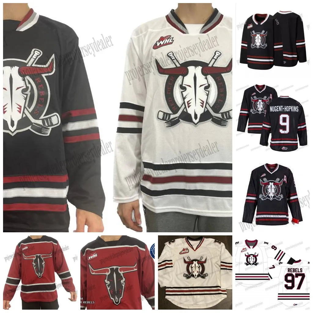 Team Replica Hockey Jersey Premium Stitched Fabric, Red Color