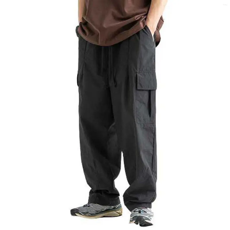 メンズパンツ2023秋のファッションストリートウェアバギー戦術貨物男性衣料ヒップホップハラジュクジョギングブラックジョガーズズボン