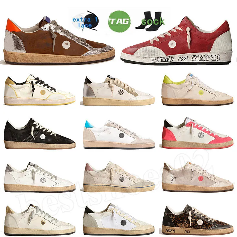 casual shoes for men women designer star dirty of sneakers black white pink sliver green blue red leather suede Gooseity mens womens Goldens outdoor sports trainers