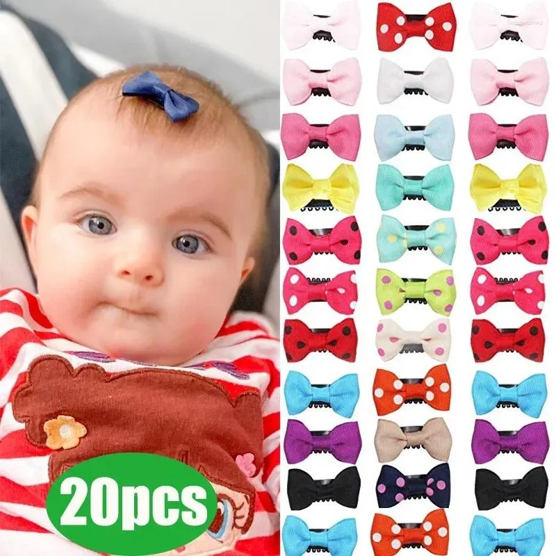 Hair Accessories For Girls 10/20pcs Clips Bow Small Pins Color Baby Wholesale Kid Mini Children Barrettes Safety