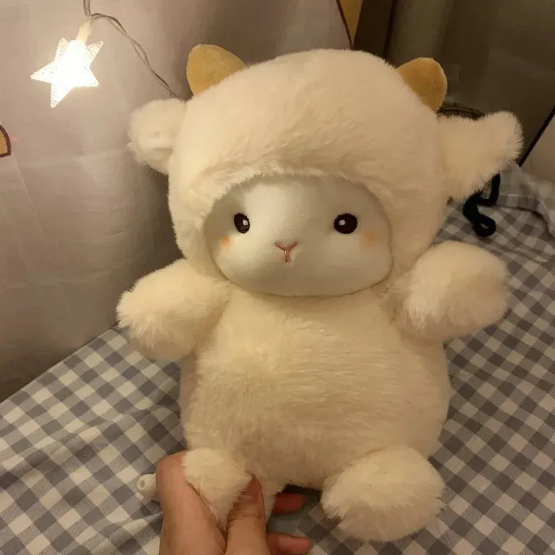 Poupées en peluche dessin animé Kawaii, jouet mignon petit mouton, fille avec cadeau d'anniversaire pour enfants, 231027