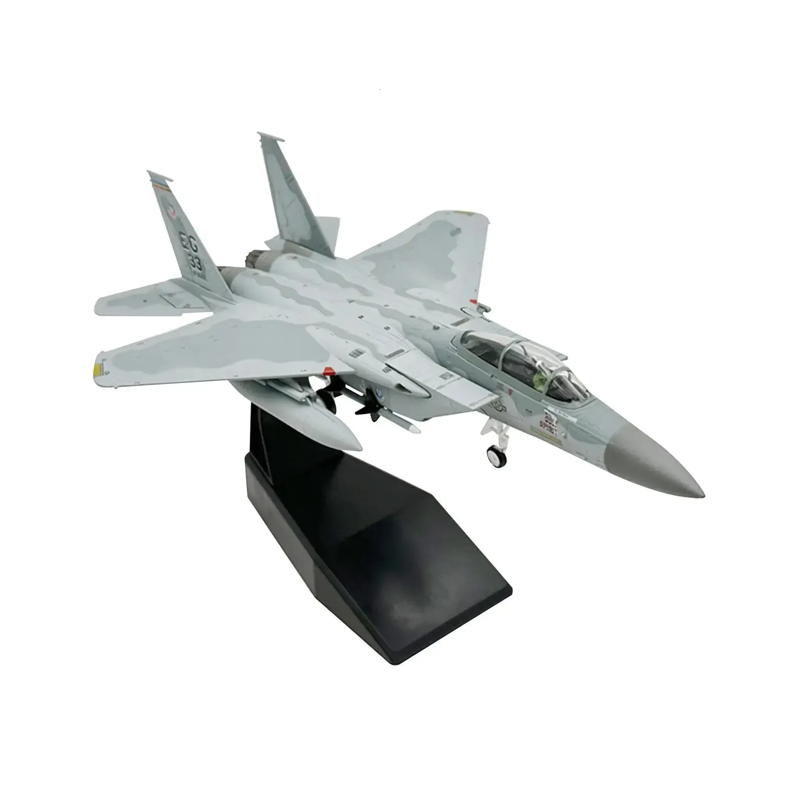 Diecast Model Fighter Early Educational Toy100 1 100 Scale F15 Aviation Model for Gifts Ornament Collections Office Decor Teens Gift 231026