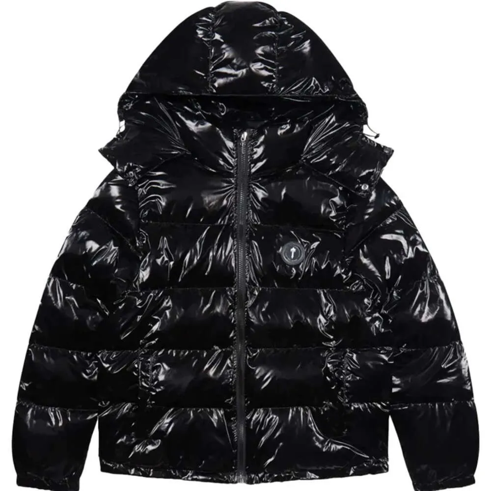 Trapstar London Down Parka Men Men Scedbroidery Jacket Hip Hop Shiny