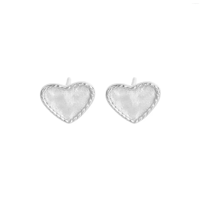 Hoop Earrings Small Crowd Light Luxury Design Sense Versatile Personality Love Fried Dough Twists Ring 925 Sterling Silver Female