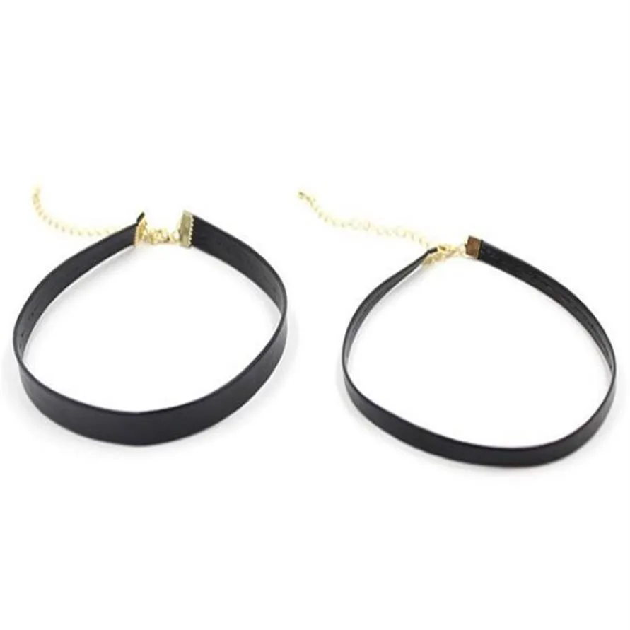 10 Stück / Los schwarzes Leder-Halskettenband, Draht, für DIY-Handwerk, Modeschmuck, Geschenk W23205b