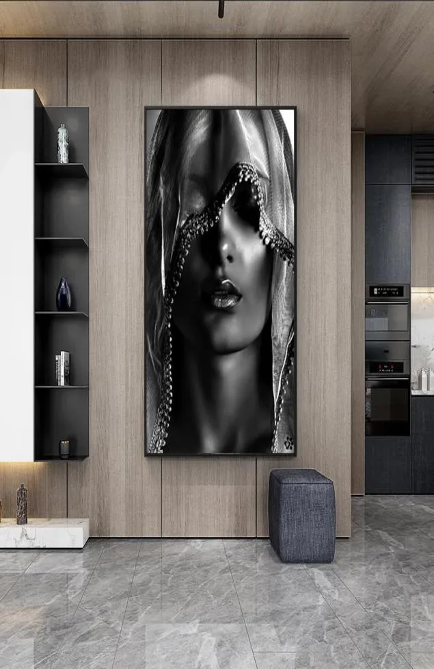 Makeup Veil Women Canvas Paintings Wall Posters Prints Wall Art Pictures Scandinavian Cuadros for Living Room Home Decor2049819