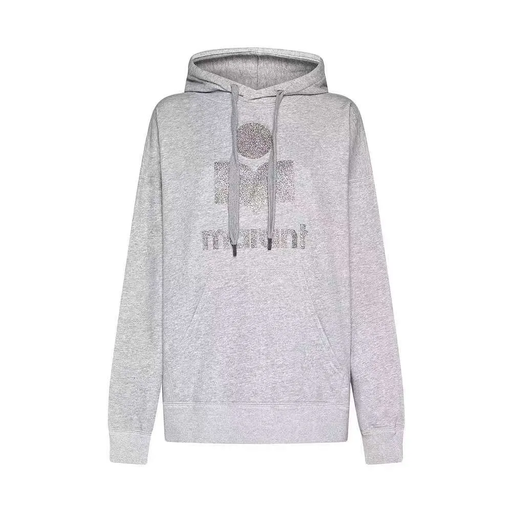 Isabels Marant Novo Hoodie Top Designer Moletom Hoodies Carta Casual Moda Tendência Vintage Impressão Slim Algodão Clássico Com Capuz Mulheres Pulôver Suéter i1