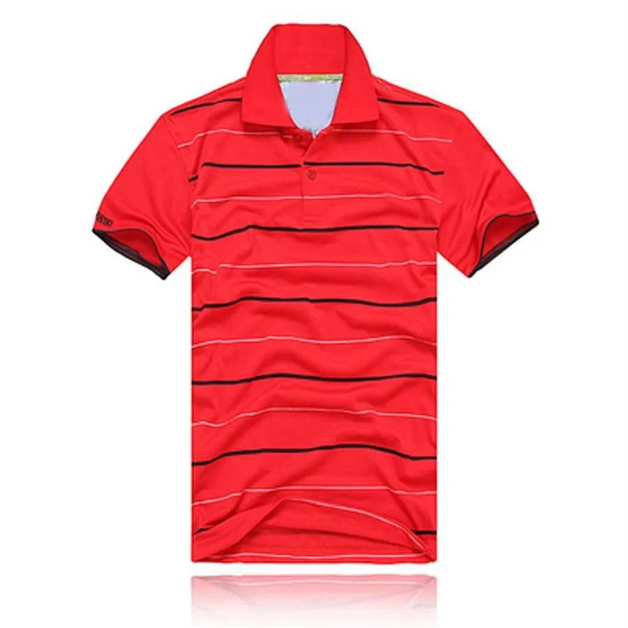 NOWOŚĆ Polos Polos Stripe Men T-shirty Krocodile krótkie topy z krótkim rękawem Bawełny polo sportowy krótki rękaw Letni swobodny koszulka polo SH249R