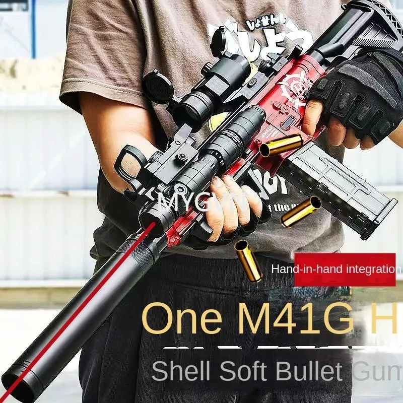 M416 RIFLE Soft Bullet Shell Ejection Toy Gun Blaster Electric Manual 2 Modes Gun Launcher Toy Gun For Adults Boys