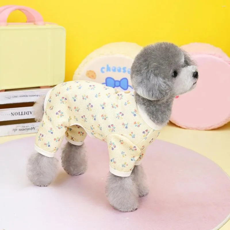 Dog Apparel Clothes Korean Fashionable Pet Pajamas Spring Summer Puppy Pajama Clothing Overalls Costume Suit For Small Medium Dogs