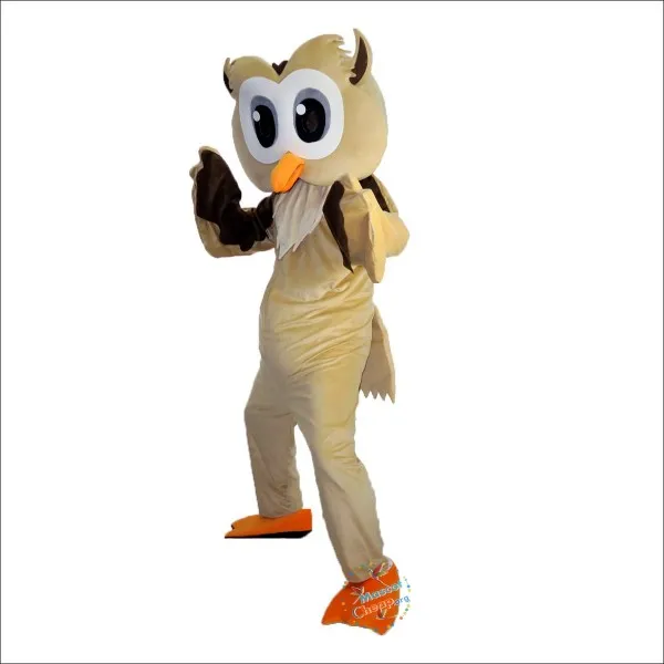 Classic Version big face Brown Owl Mascot Costume Adult Halloween Birthday party cartoon Apparel Cosplay Costumes adult size main image 1