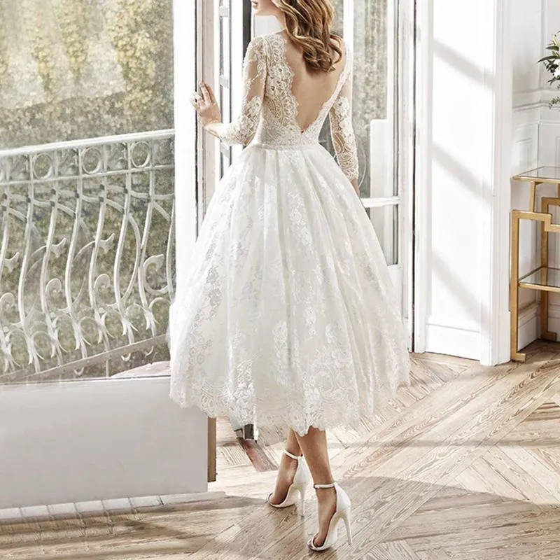 White Lace Floor-Length Dress for Women with Empire Waist and Short Flutter Sleeves, Slim Fit Polyester Pullover for Summer from Dhgate Basic & Casual Dresses - price 30.74 White Lace Floor-Length Dress for Women with Empire Waist and Short Flutter Sleeves, Slim Fit Polyester Pullover for Summer from Dhgate Basic & Casual Dresses - price 30.74