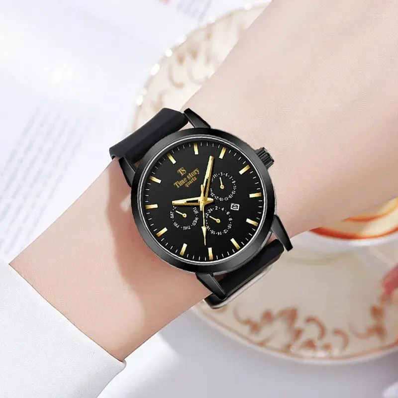 Relojes de pulsera Versión coreana del Big Dial High Sense Fashion Ladies Watch Trend Women Simple