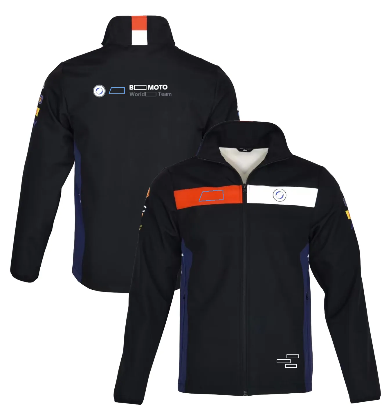 Moto -fans 2023 kostymjacka Spring och Autumn Leisure Hooded Racing Suit anpassad med samma stycke