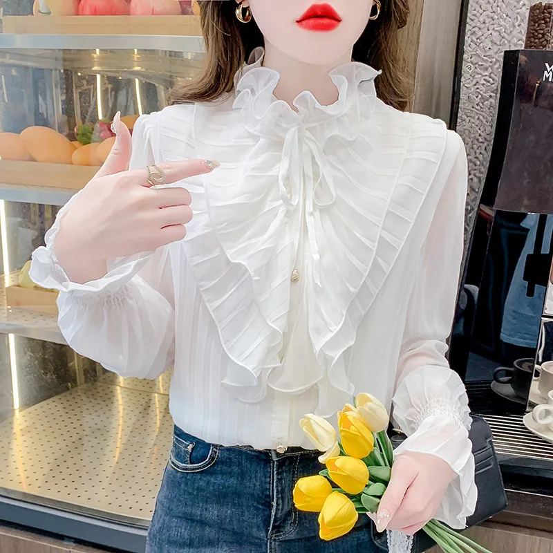 white chiffon blouse