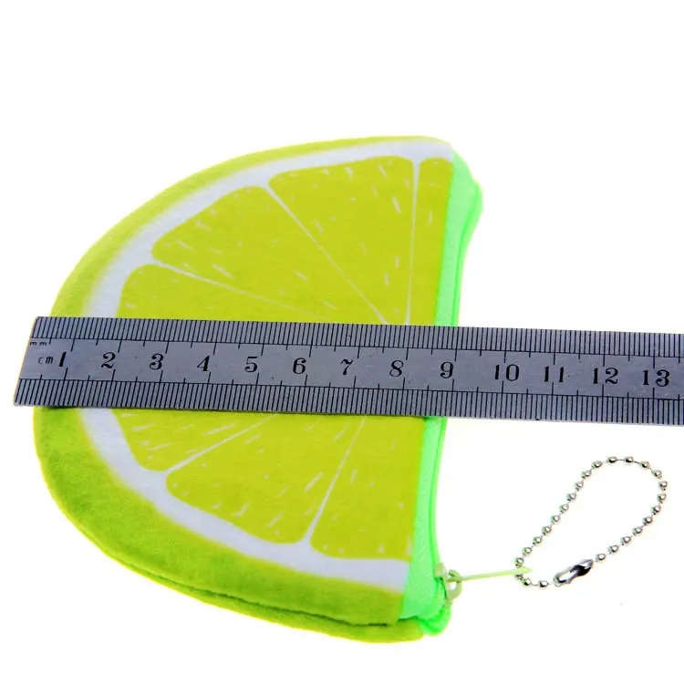 fashion orange watermelons semicircle Wallets 3D ladies purse soft printing fruit bags children clothes pouch for kids gift TO482