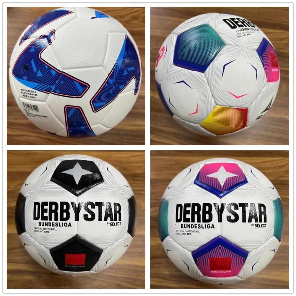 Série A New 23 24 24 Bundesliga Bolas de futebol da liga Bundesliga 2023 2024 Derbystar Merlin ACC Partícula de futebol Resistência ao jogo de resistência Treinamento Ball Siz 20 20 CC