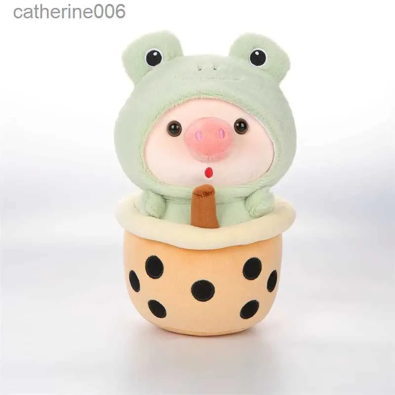 AIXINI Cute Boba Pig Stuffed Plush Hug Bunny Pillow Bubble Tea Plunchy  Bunny Frog Stuffie Toy Perfect Kids Birthday Gift From Catherine006, $4.81