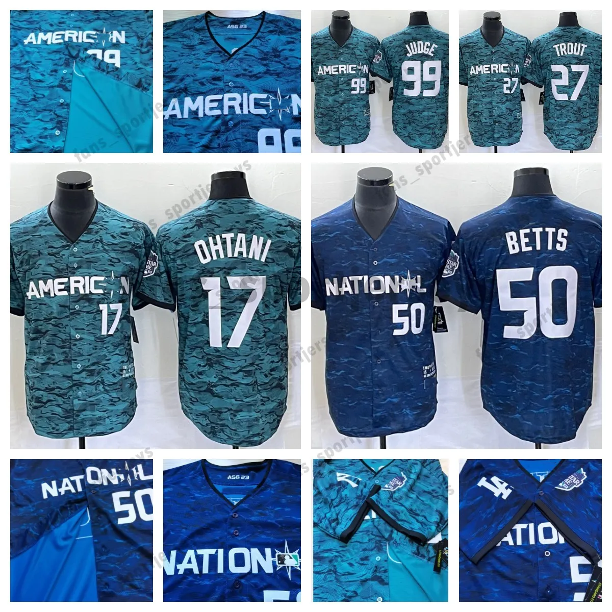 2023 All-Star Game Shohei Ohtani Jersey Men Women Youth Josh Jung Acuna Jr. Aaron Judge Griffey Jr.