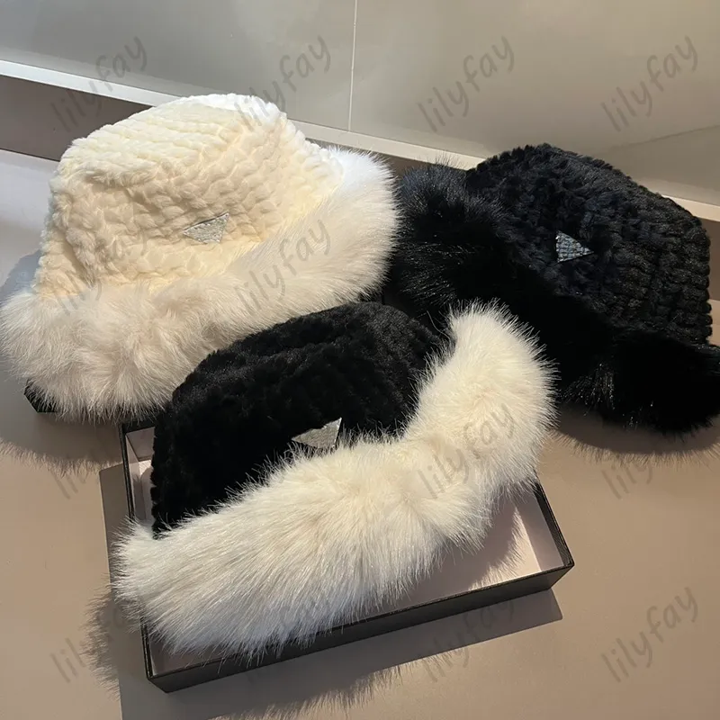 Winter Womens Hat Designer Bucket kapelusze futrzana czapka wełniana dla mężczyzn szerokie brzegi czapki jesień ciepły śnieg na świeżym powietrzu moda 8 stylów casquette