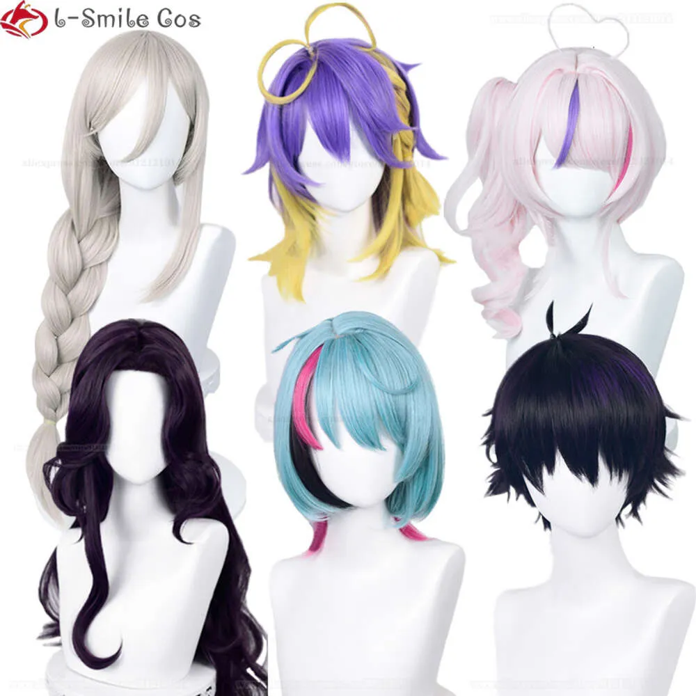 Costumes Catsuit Vtuber ILUNA Maria Marionette Aster Arcadia Kyo Kaneko Scarle Yonaguni Aia Amare Ren Zotto Risotto Cosplay perruque fête Anime perruques
