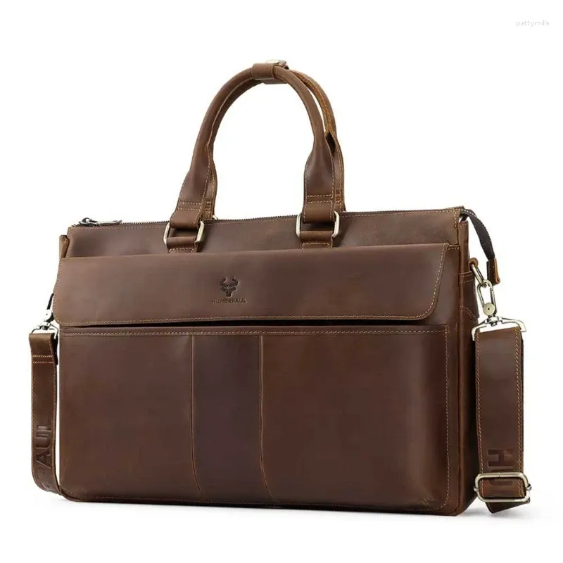 Briefcases Stylish Shoulder Bag For Men Large Capacity Handbag Bags Functional Laptop Tote 517D