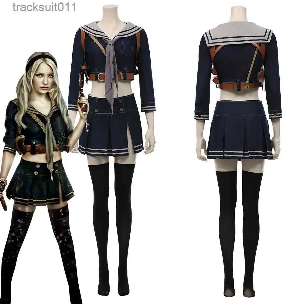 Animekostuums Sucker Punch-Babypop Cosplay Fantasia Kom Jurk voor Vrouwen Meisjes Rok Uniform Fancy Dress Halloween Carnaval Feestpak L231027