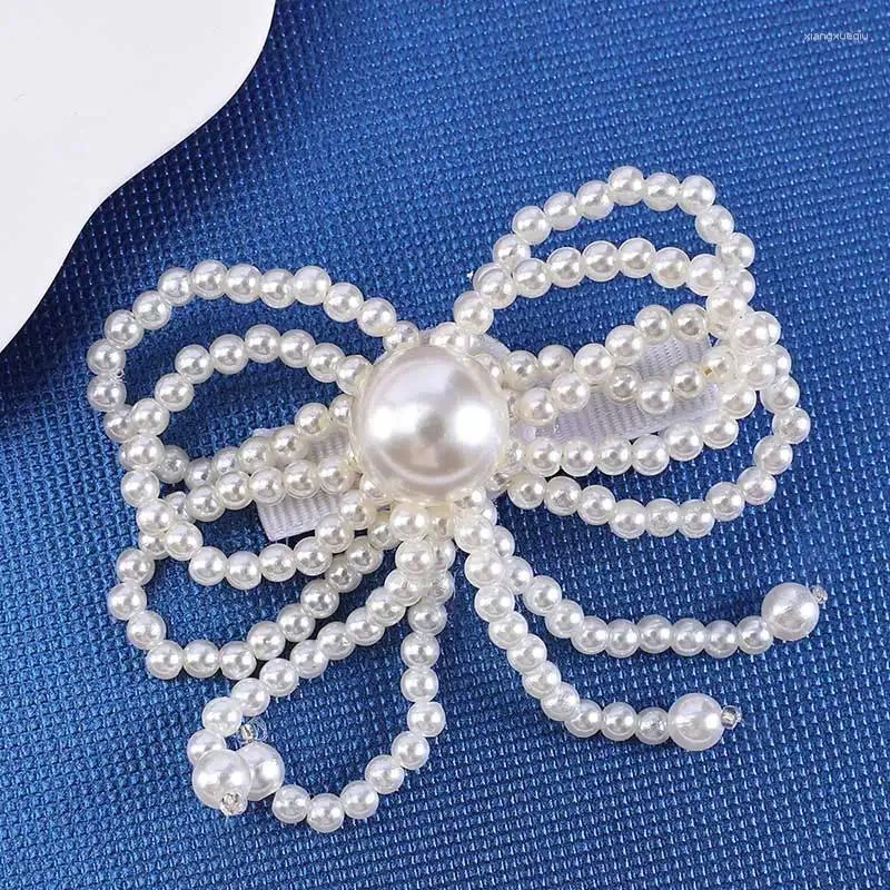 Hair Accessories Sweet Pearl Clips For Girls Fashion Ornament Barrettes Layers Bling Rhinestone Hairpins Kids