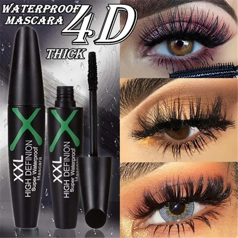 Mascara 4D Zijdevezel Wimpers Verlenging Waterdicht Langdurige Lash Zwart Extension Make Up 3D 231027