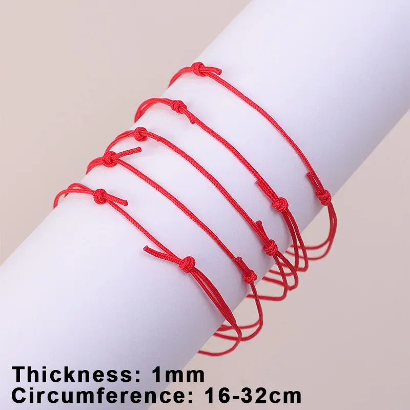 Thin red shop string bracelet