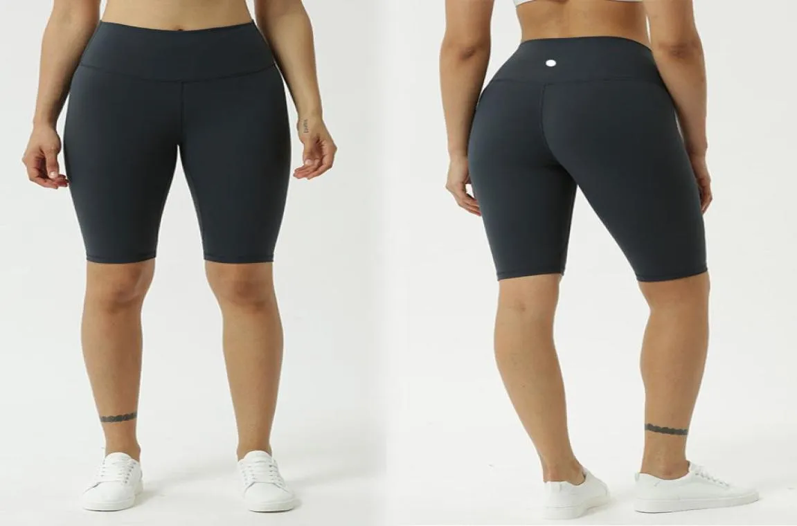 fashion yoga sports high waist short gym running Shorts Nude Stretch Fabric Exercise Workout Training Medium Shorts leggings yoga 1669013