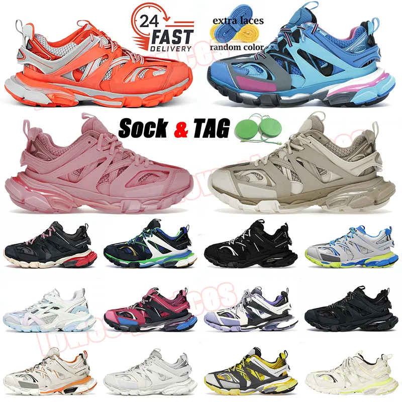 2023 Track Luxe OG Casual Schoenen Topkwaliteit Tracks 3 3.0 Originele Loafers Heren Dames 18ss Tess.s. Gomma leren nylon bedrukte sneakers Designer Track3-sneakers Dhgate
