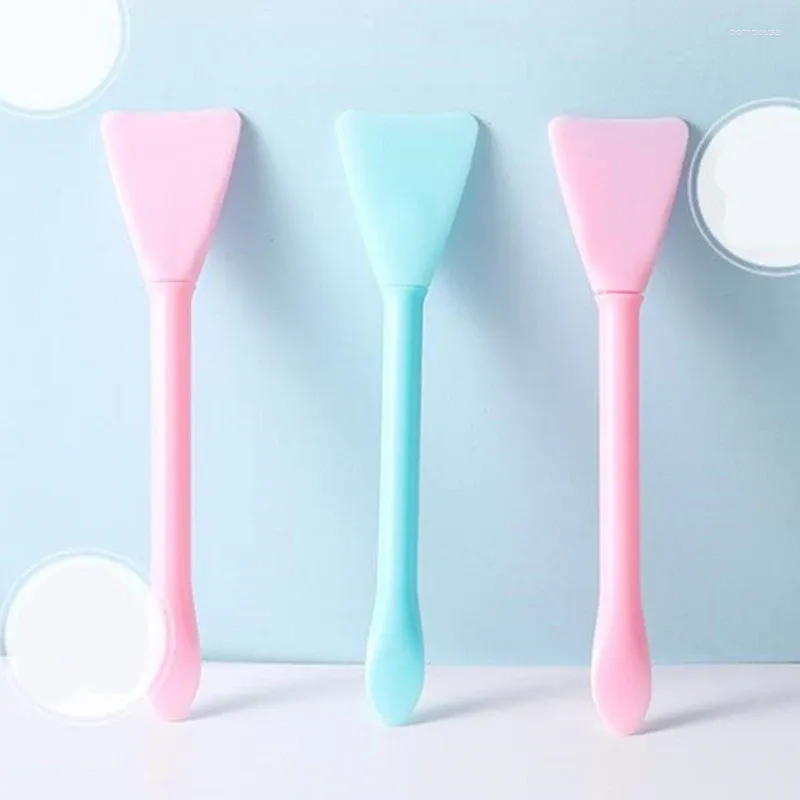 Makeup Brushes Heallor 1pc Double Head Silicone Mask Brush Foundation Soft Diy Mud Applicator Tools Beauty Face Skin Care