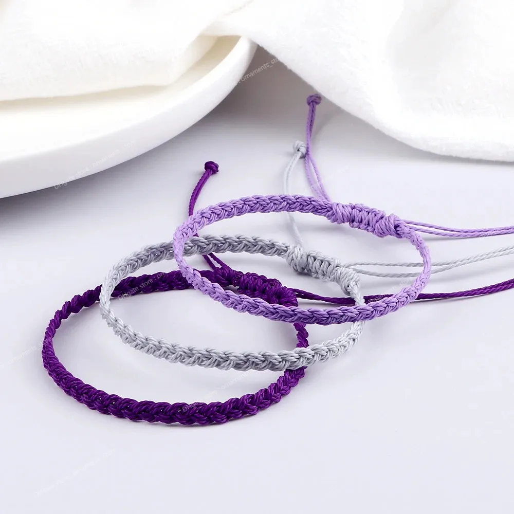 Women Handmade Woven Bracelets Waterproof Wax Thread Wrap Rope Knot Bracelets Men Tibetan Buddhist Bracelet Friend Jewelry Gifts Fashion JewelryBracelets