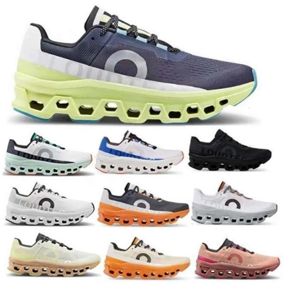 Hommes Cloud Cloudmonster Chaussures Femmes Monster on Clouds Fawn Curcuma Iron Hay Black Magnet 2023 Trainer Sneaker Taille 5.5 - 12black Cat 4s Tns Chaussures