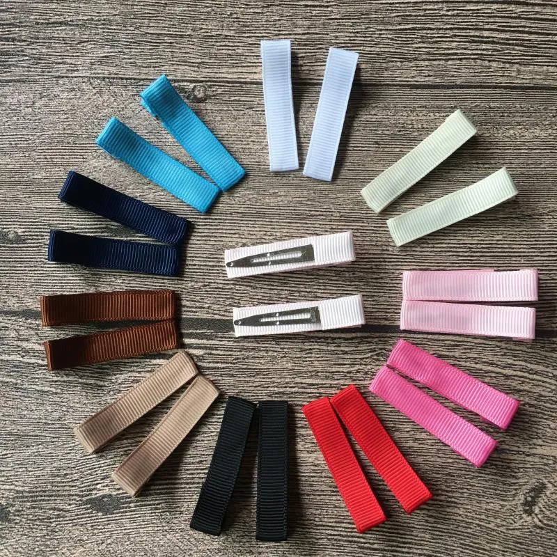 Hair Accessories 45MM Lined Alligator Clips Barrettes Hairpins Baby Girls Kids Children DIY Bows Making Supplies Hairclips For Headwear