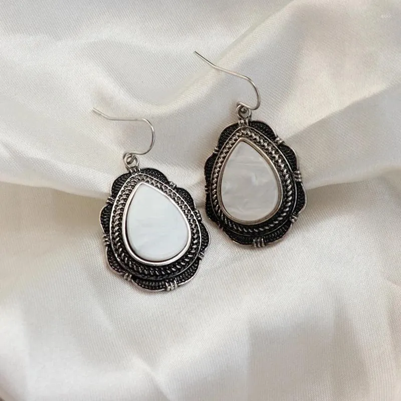 Dangle Earrings 12 Pair / Lot Wholesale Fashion Jewelry Vintage Metal Shell Waterdorp For Women