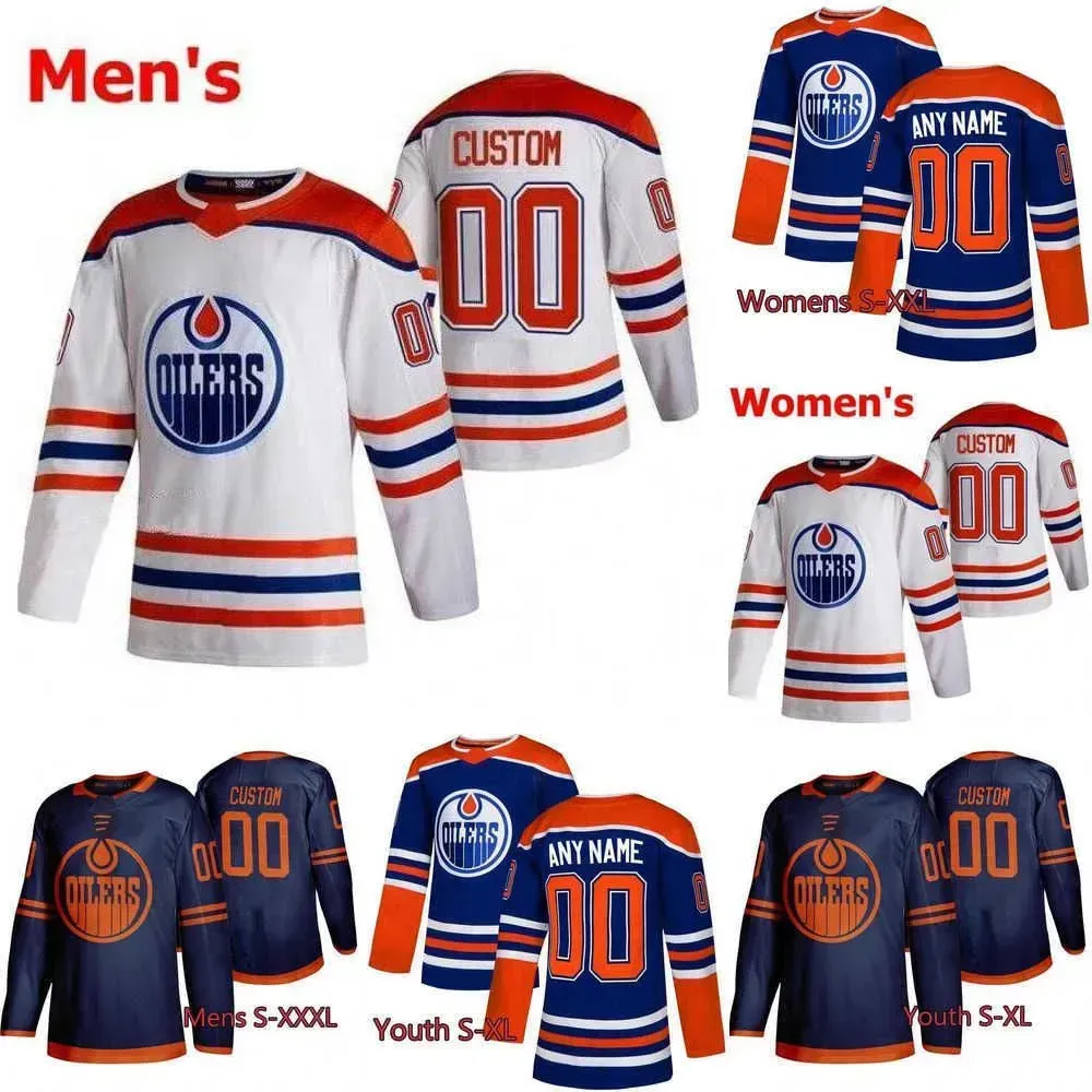 Maglie da hockey PERSONALIZZATE Edmonton 29 Leon Draisaitl 97 Connor McDavid 93 Ryan Nugent-Hopkins''nHl