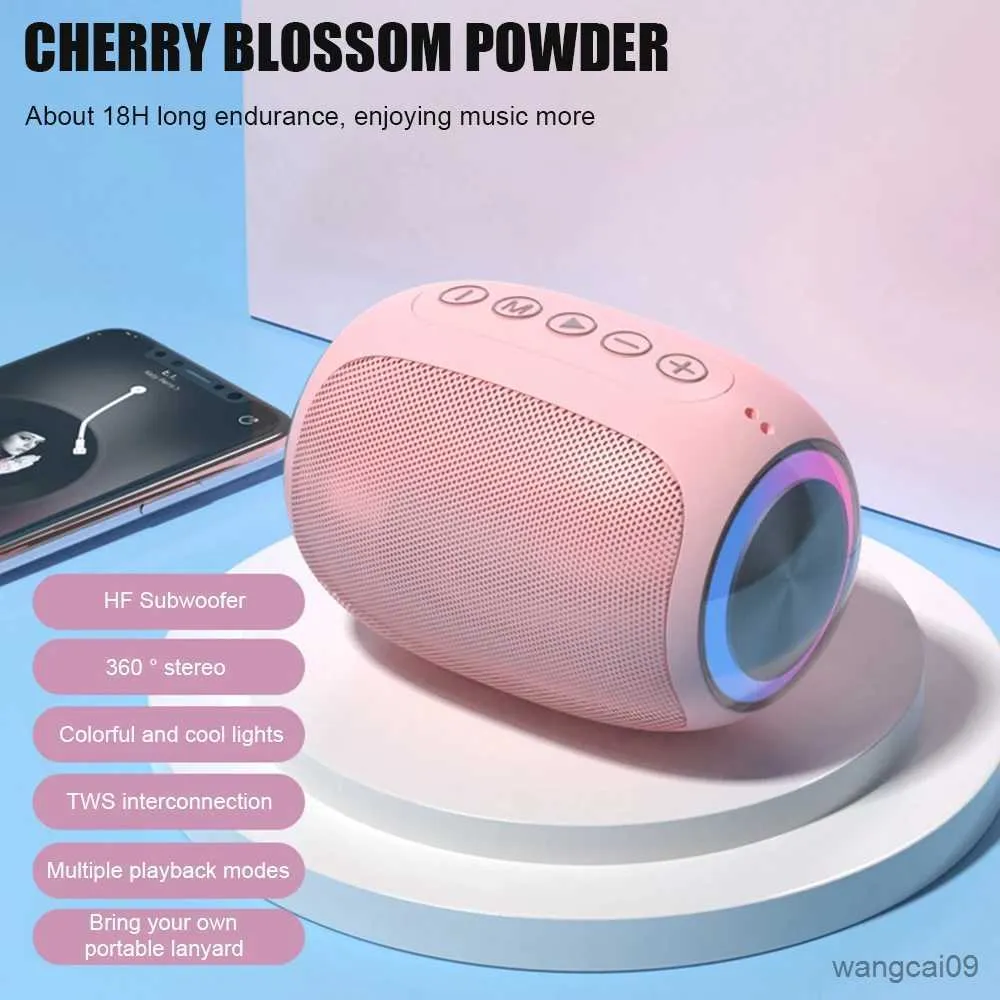 Mini Speakers Bluetooth Compatible Portable Speaker Wireless Outdoor Loudspeaker Stereo Surround Support Radio Home Theater