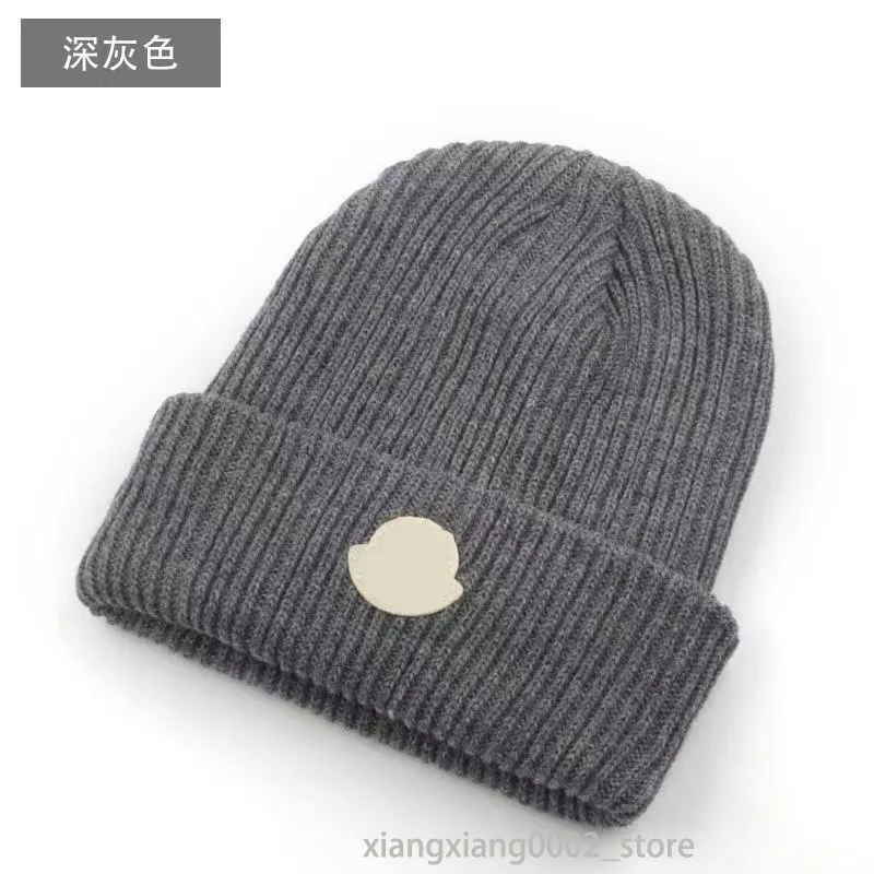 Gorro de malha de inverno masculino e feminino chapéus casuais de malha quente outono boné de lã pura jacquard unissex chapéu de luxo quente