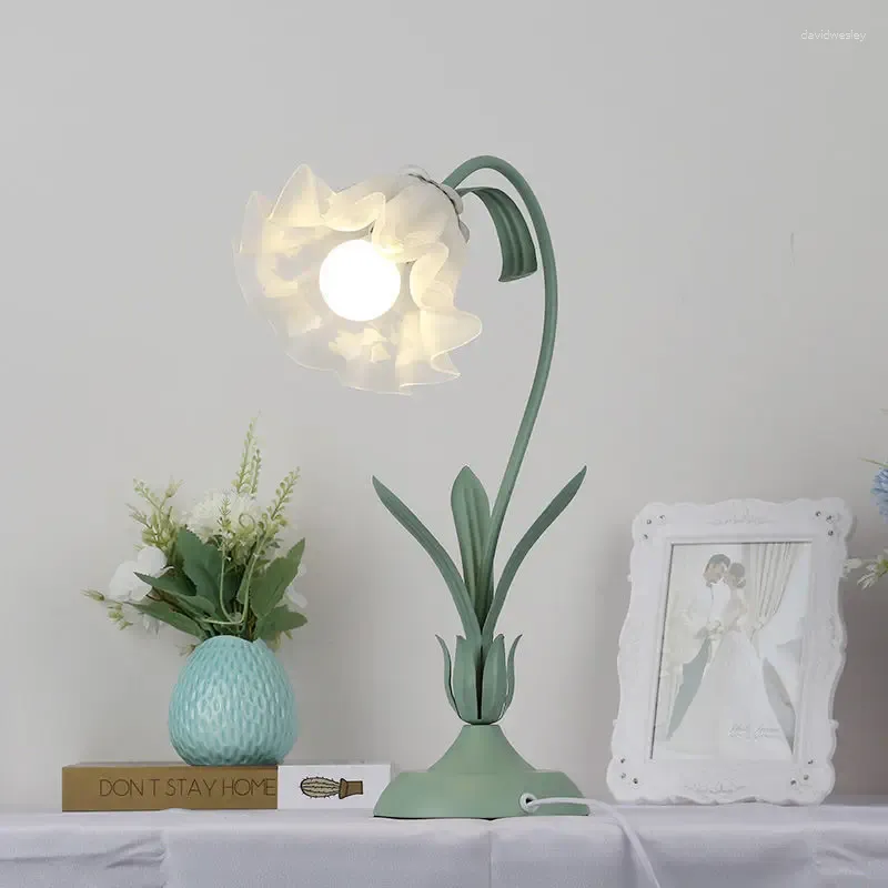 Modern Flower LED Table Lamps Dunnes Stores For Romantic Luxury Home Decor Perfect For Living