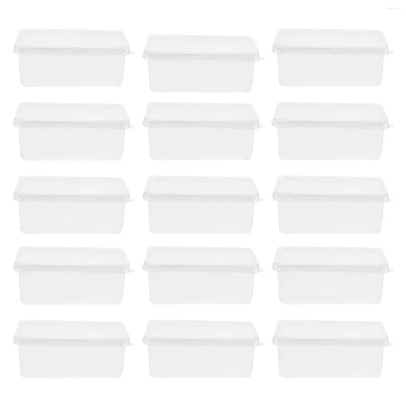 Conteneurs à emporter 20 pièces boîtes transparentes Tiramisu boîtes à gâteaux en Mousse domestique emballage Transparent