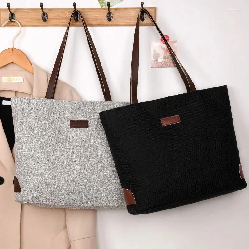 Sacos de cintura Bolsa de lona na moda feminina portátil moda mamãe ombro casual um