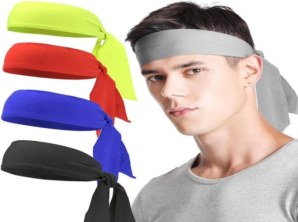 Sweatband Unisex Men Women Sports Headband Elastic Gym Fitness Yoga Hair Bands Tennis Athletic Headwear Safety8507148