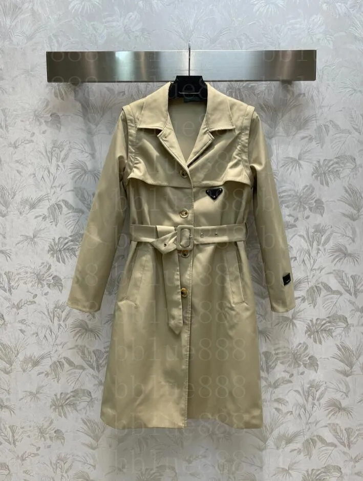 24 Trench da donna Trench di media lunghezza con maniche staccabili per un gilet elegante e età ridotta 1027