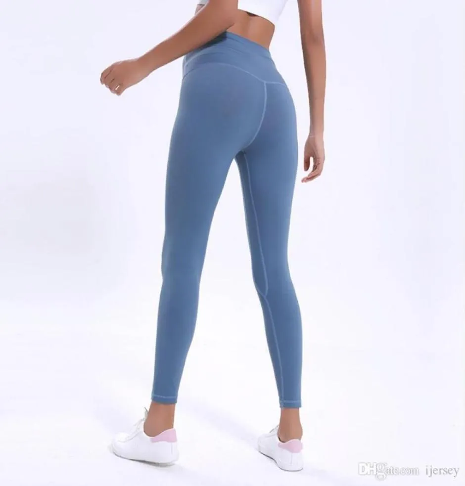 32 hohe Taille Frauen Yoga Hosen Knöchel Gym Leggings Sport Fitness Training Strumpfhosen mit versteckter Tasche Workout Yoga Sport Legging2121095