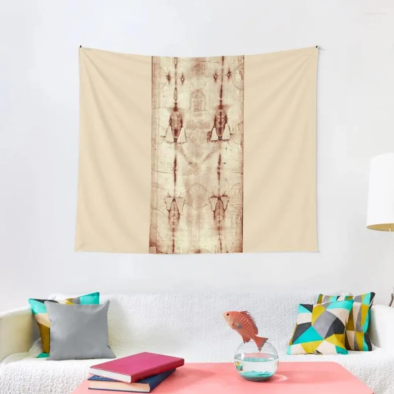 Tapisserier Jesus Shroud of Turin Poster Christ Tapestry Wall Coverings