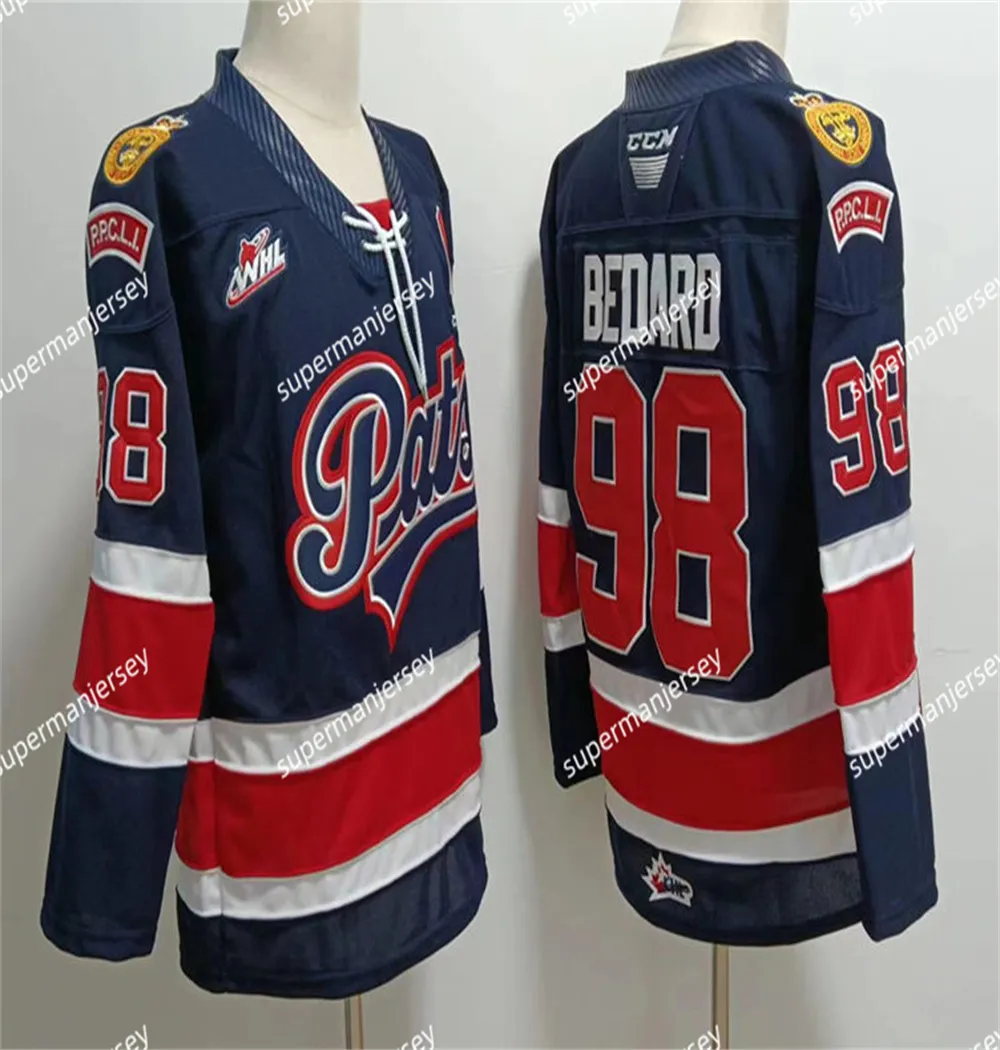 Custom Regina Pats Jersey Connor Bedard Parker Berge Regina Jersey