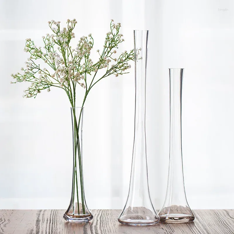 Vasos Giemza Vidro Transparente para Garrafa de Planta Vaso de Flores 1 PC Nordic Criativo Terrário Hidropônico Arranjo Recipiente Mesa