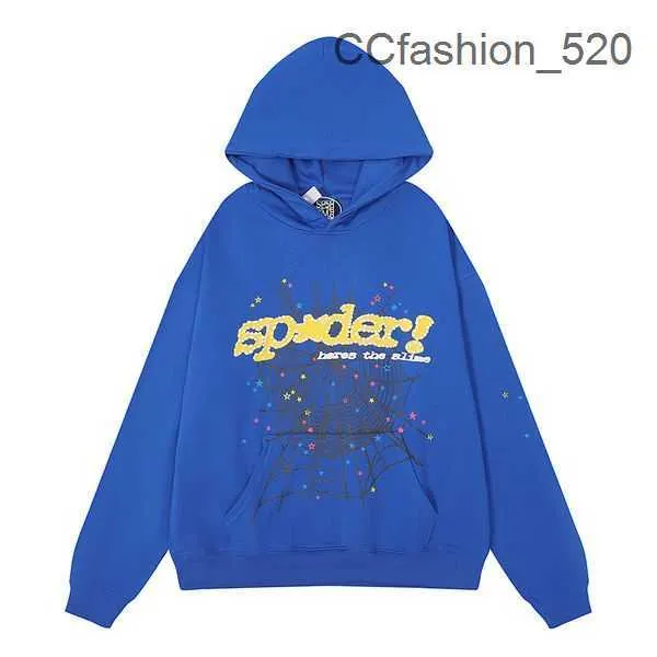 Sweats à capuche pour hommes Hommes Spider Sweat à capuche Young Thug Angel Woman Fashion 555555 Lettres Sweatshirts Casual Spider Web Sweat à capuche Puff Print Sp5der Pulls à capuche 6NPP